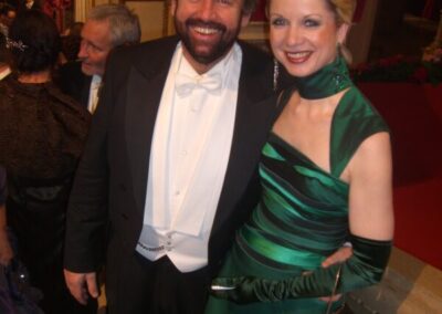 Der Opernball-Choreograf Werner Dietrich mit Partnerin Anne Greiner-Müller 2010